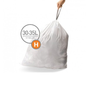 Szemeteszsákok H kód, 30-35 L / 60 db, műanyag - "simplehuman" márka