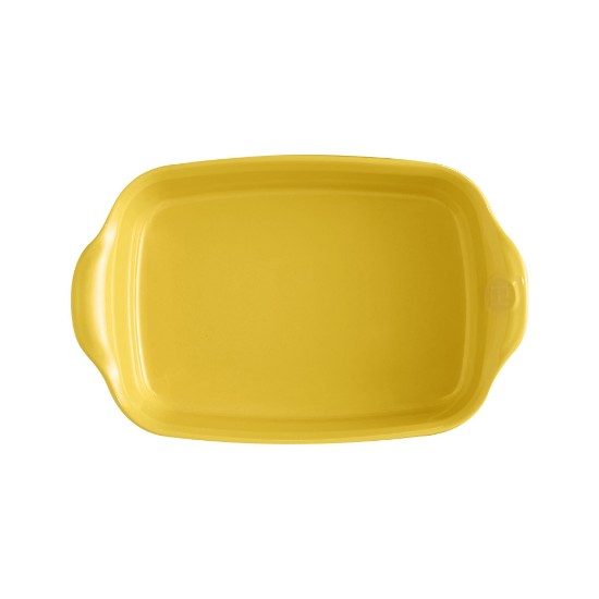 Emile Henry ~ 22 x 14,5 cm /0,7 liter, Provence Yellow négyszögletes  kerámia sütőforma