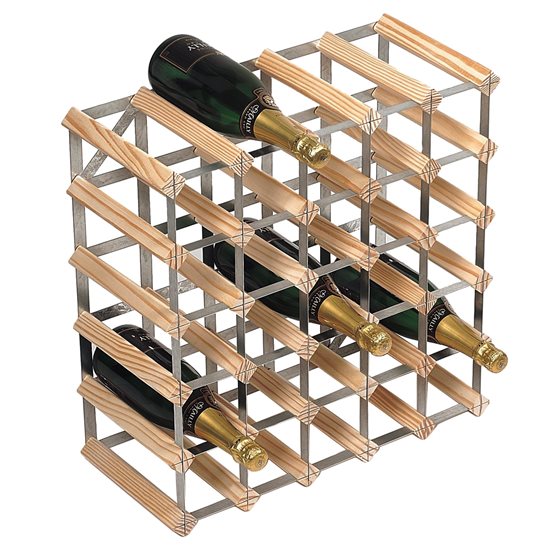 RTA – Light Oak fenyőfa borospolc 30 üveg bor tárolásához