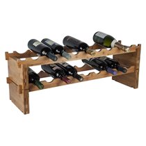 RTA - Bambusz borospolc 18 üveg bor tárolásához