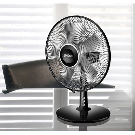 Unold asztali ventilátor "Silverline" 25 W fekete