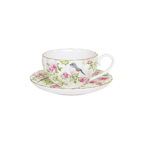 Porcelán teáscsésze és csészealj, 200 ml, "Spring Time" kollekció - Easy Life
