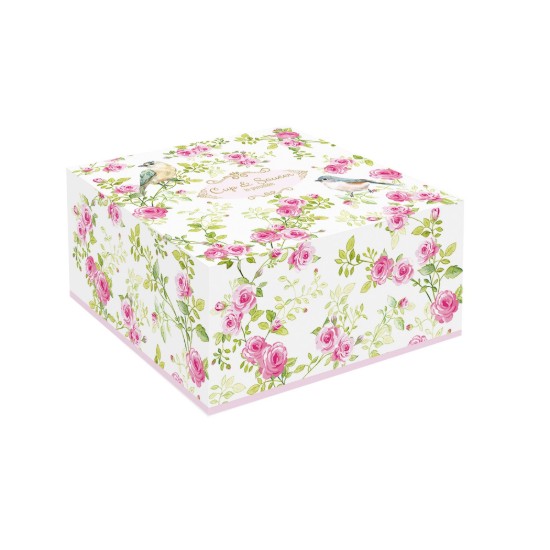 Porcelán teáscsésze és csészealj, 200 ml, "Spring Time" kollekció - Easy Life
