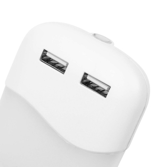 LED éjszakai lámpa 2 USB porttal, 0,3 W - Smartware