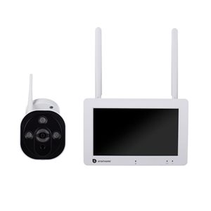 Vezeték nélküli biztonsági kamera készlet, Full HD, 7" - Smartware