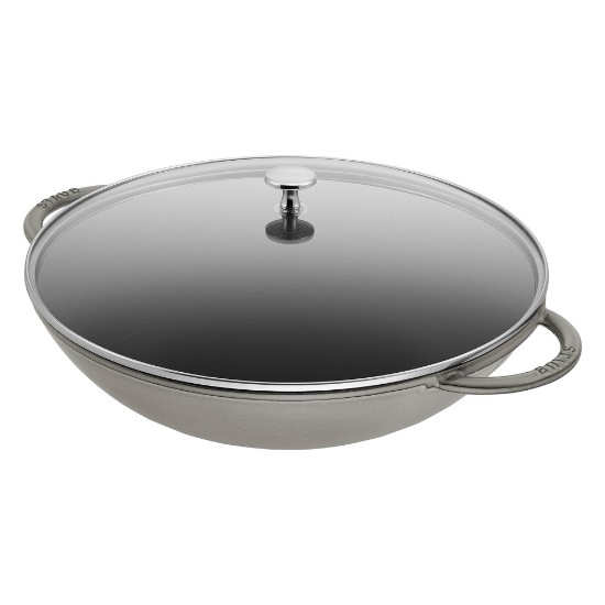 Staub wok, öntöttvas, 37 cm, Graphite Grey