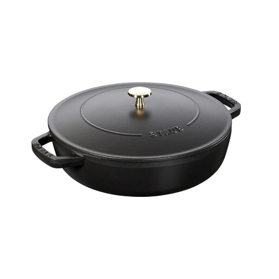 Staub Chistera lábas, öntöttvas, 28 cm, fekete