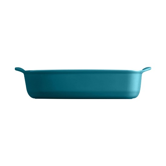 Emile Henry - 30 x 19 cm / 1,55 literes ~ Mediterranean Blue ~ kerámia tepsi
