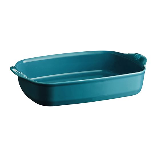 Emile Henry - 36,5 x 23,5 cm -es Mediterranean Blue tepsi