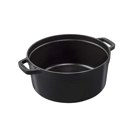 Cocotte főzőedény öntöttvasból, 26cm/5,2L, <<Black>> - Staub