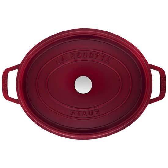 Oval Cocotte főzőedény, öntöttvas, 37cm/8L, Bordeaux - Staub