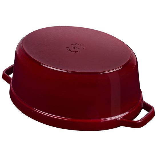 Oval Cocotte főzőedény, öntöttvas, 37cm/8L, Bordeaux - Staub