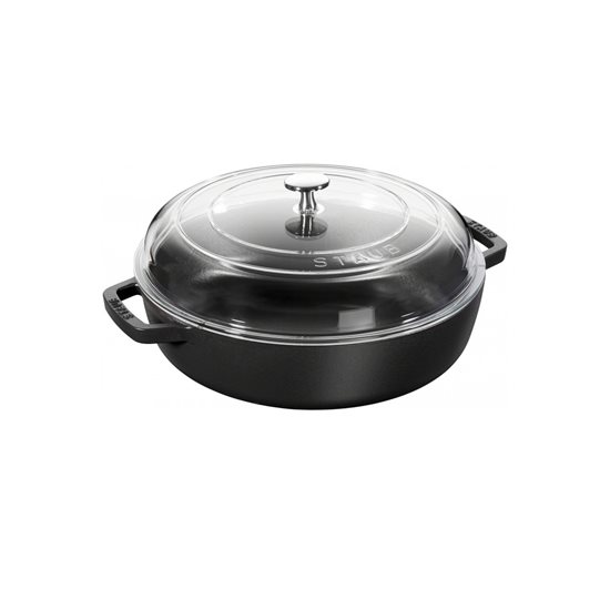 Szoté Braiser lábas, öntöttvas, 24cm/2,4L, Black - Staub