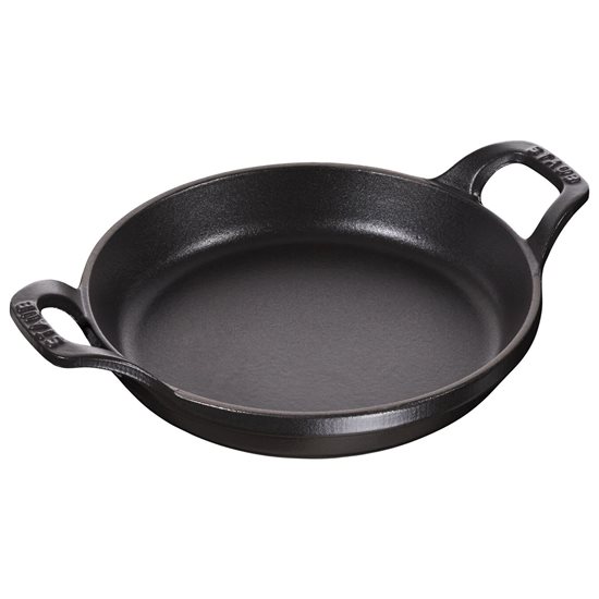 Staub - Kerek tepsi, öntöttvas, 20 cm, fekete