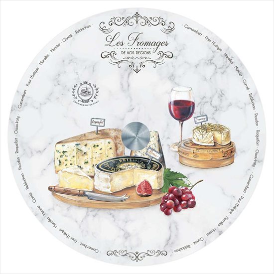 Nuova R2S - "Les Fromages" 32 cm-es üveg forgó tálca