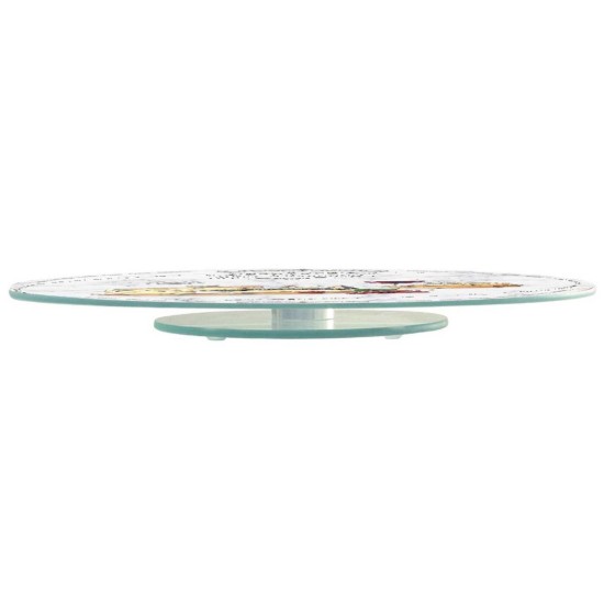 Nuova R2S - "Les Fromages" 32 cm-es üveg forgó tálca