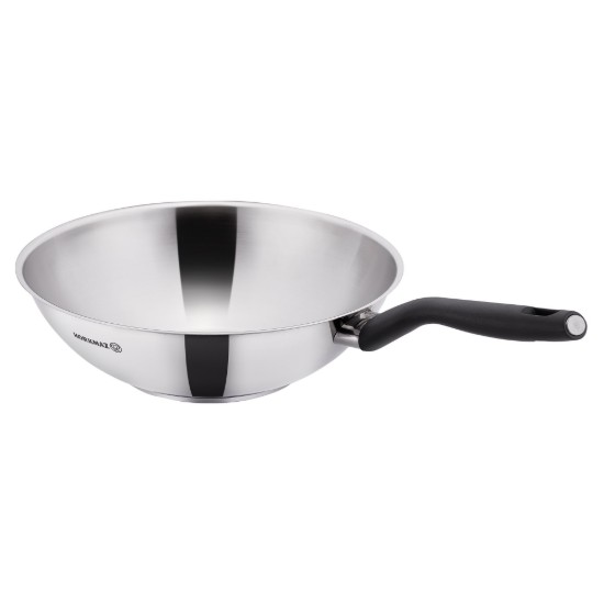 Wok serpenyő, rozsdamentes acél, 28cm / 3,5L, "Nora" - Korkmaz