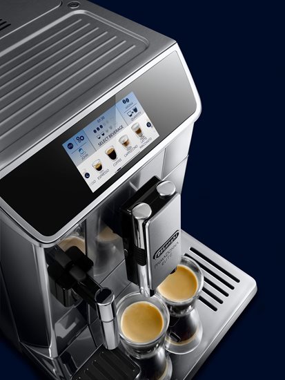 De'Longhi - 1450W -os ~ ezüst színű  "PrimaDonna Elite" ~ automata eszpresszógép