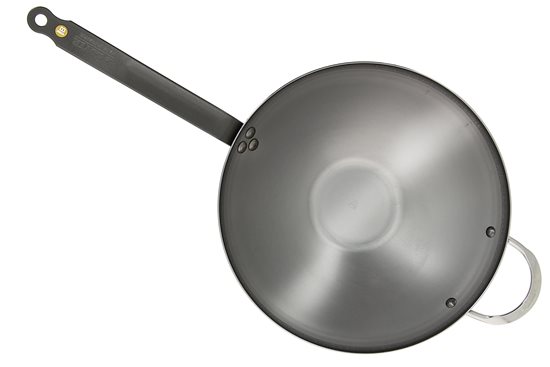 de Buyer - "Mineral B" ~ 32 cm-es wok ~ acél serpenyő