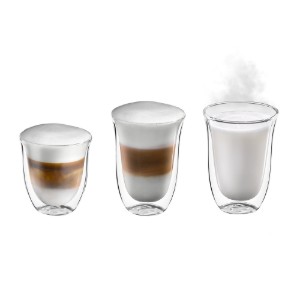 De'Longhi -  350 ml-es  rozsdamentes acél ~ tejhabosító bögre