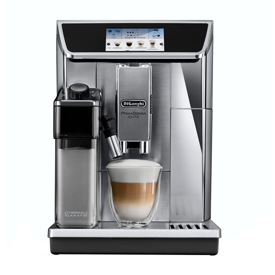 De'Longhi - 1450W -os ~ ezüst színű  "PrimaDonna Elite" ~ automata eszpresszógép