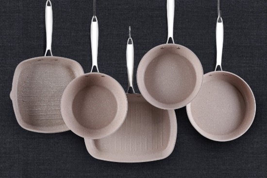 Grill serpenyő, alumínium, 35x25 cm, "Granita Alu" - Korkmaz