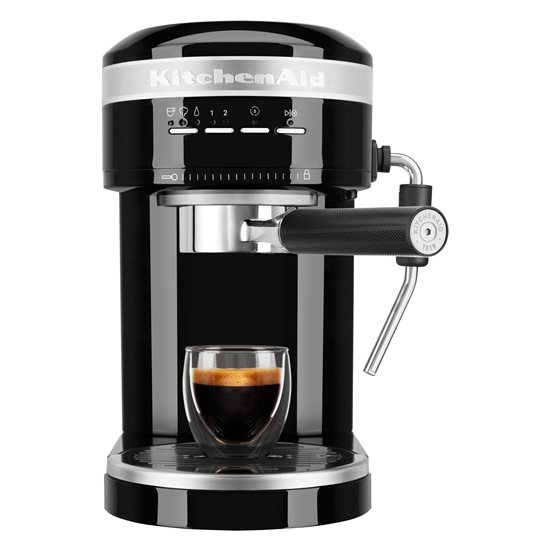 "Artisan" elektromos eszpresszógép, 1470W, "Onyx Black" szín - KitchenAid márka