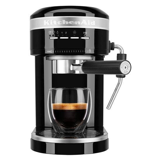 "Artisan" elektromos eszpresszógép, 1470W, "Onyx Black" szín - KitchenAid márka