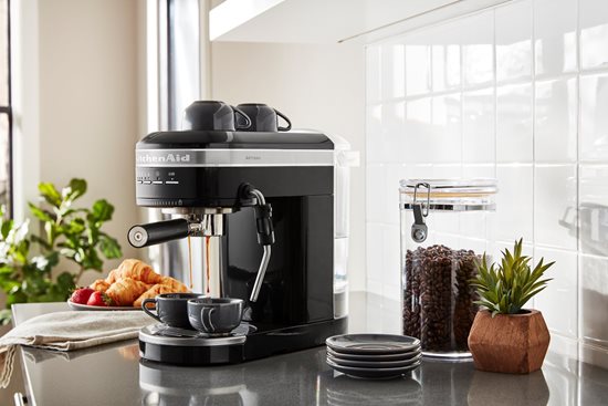 "Artisan" elektromos eszpresszógép, 1470W, "Onyx Black" szín - KitchenAid márka