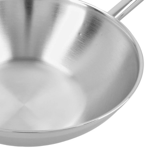 Wok serpenyő, rozsdamentes acél, 7 rétegű, 30cm/3L, "Apollo" - Demeyere