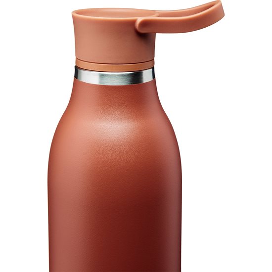 Rozsdamentes acél üveg, 600 ml, "Cityloop Thermavac", "Terracotta" - Aladdin