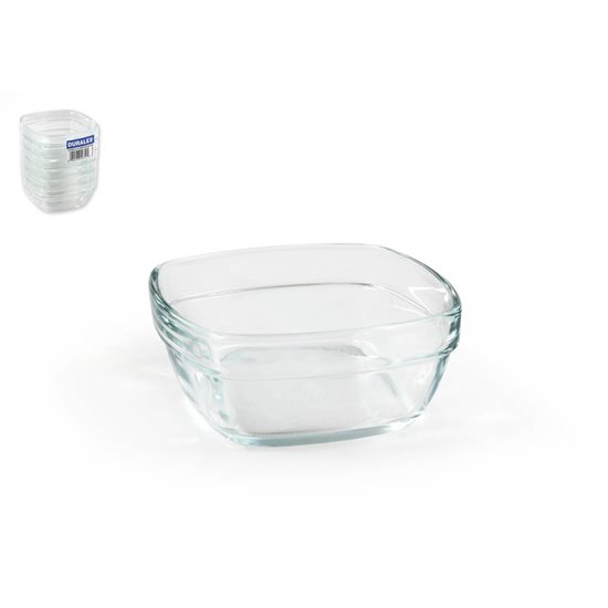 Négyzet alakú tál, üvegből, 9 × 9 cm / 150 ml, "Lys" termékcsalád - Duralex