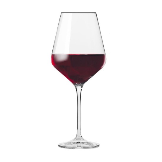 6 darabos vörösboros pohár készlet, kristályüveg, 550 ml, "Avant-Garde" - Krosno