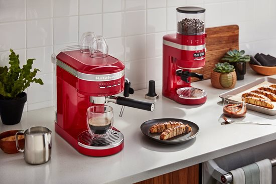 "Artisan" elektromos kávédaráló, "Empire Red" szín - KitchenAid márka
