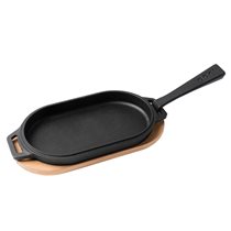Ooni - 31 x 15,9 cm-es "Sizzler" öntöttvas serpenyő / főzőlap, levehető fogantyúval