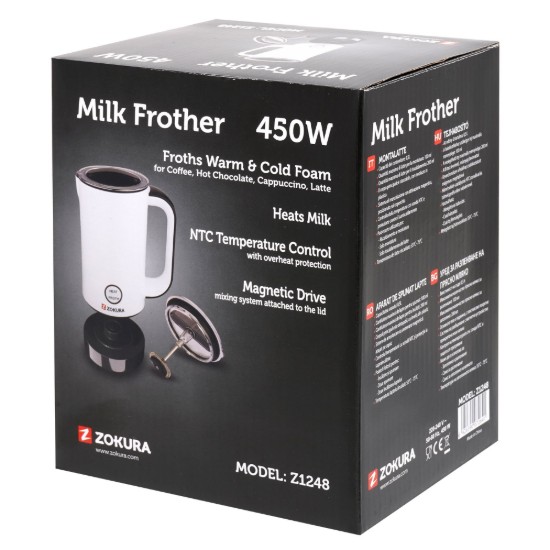 Zokura - 450 W -os elektromos tejhabosító