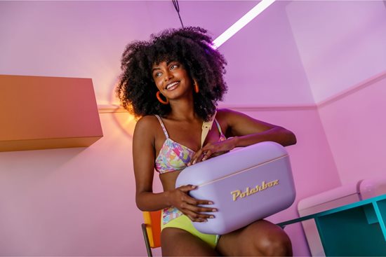  Hűtőláda, 20L,  "Pop", Lilac - Yellow - Polarbox