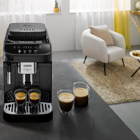 Automata kávéfőző, 1450 W, "Magnifica Evo", fekete - DeLonghi