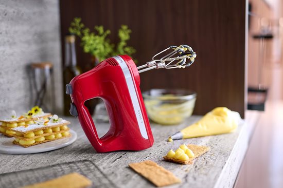 6 sebességes kézi mixer, 60W, Empire Red - KitchenAid