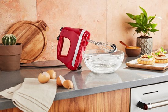 6 sebességes kézi mixer, 60W, Empire Red - KitchenAid