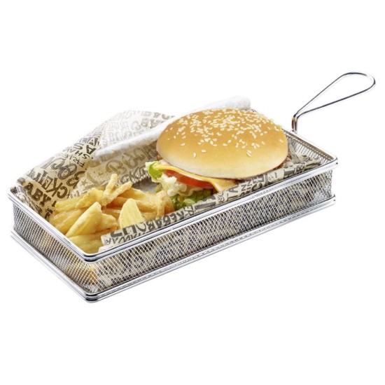 Téglalap alakú adagolókosár, rozsdamentes acél, 21,5 × 9,5 cm - Westmark