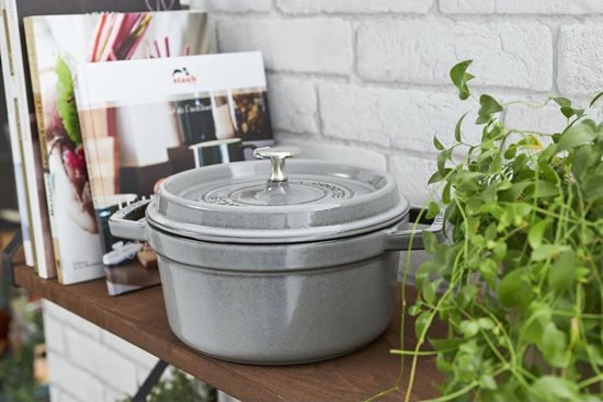 Staub cocotte fazék 18 cm/1,7 l, öntöttvasból, Graphite Grey