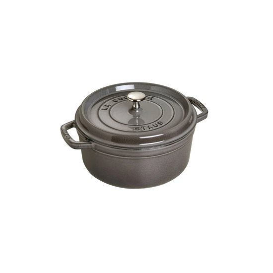 Staub cocotte fazék 18 cm/1,7 l, öntöttvasból, Graphite Grey