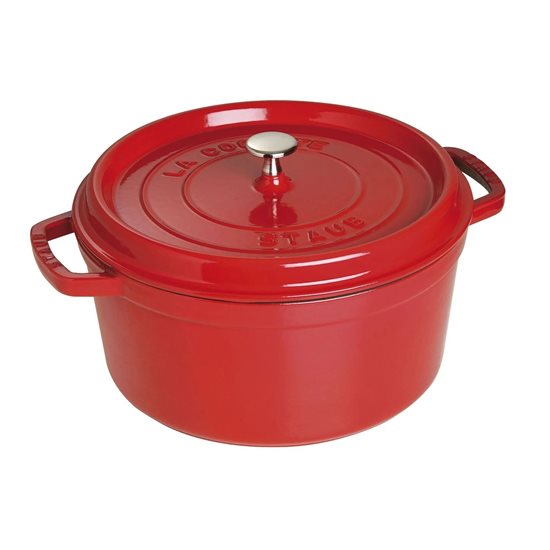 Staub - 28 cm / 6.7 literes Cherry  - Cocotte öntöttvas fazék