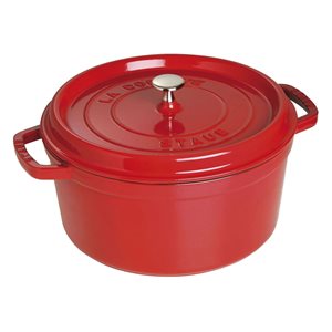 Staub ~ 30 cm / 8,35 literes Cherry  - kerek Cocotte öntöttvas fazék