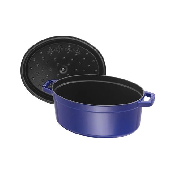 Staub ~ 31 cm / 5,5 literes, Dark Blue ovális Cocotte edény