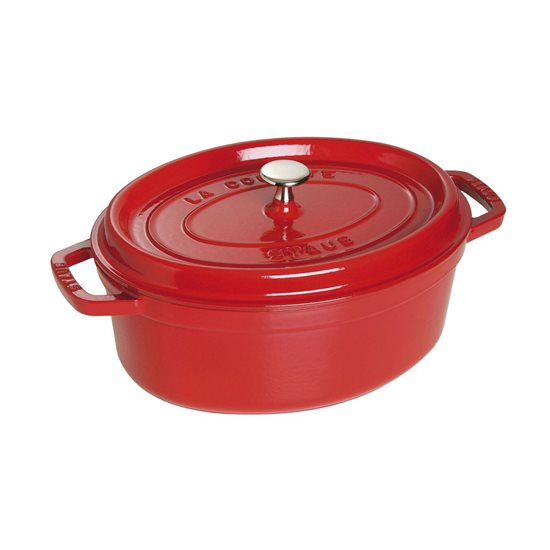 Staub ~ 29 cm / 4,2 literes, Cherry ovális Cocotte edény