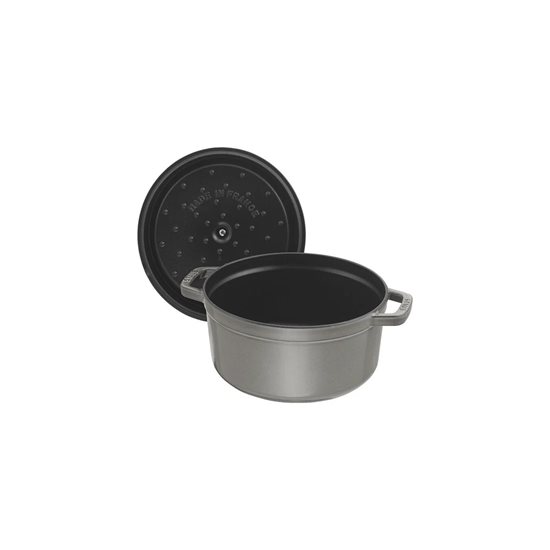 Staub cocotte fazék 18 cm/1,7 l, öntöttvasból, Graphite Grey