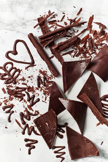 5 részes csokoládé cukormáz készlet, műanyag, 30 x 20 cm - de Buyer