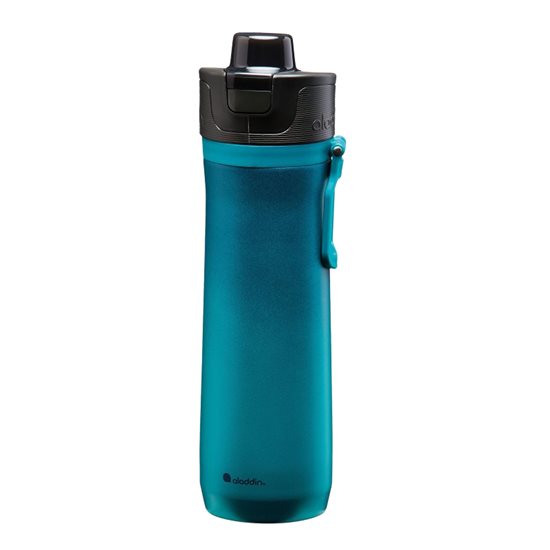 Rozsdamentes acél termosz palack, 600 ml, <<Deep Navy>>, "Sports Thermavac" - Aladdin